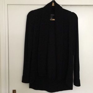INC Black Open-Front Cardigan